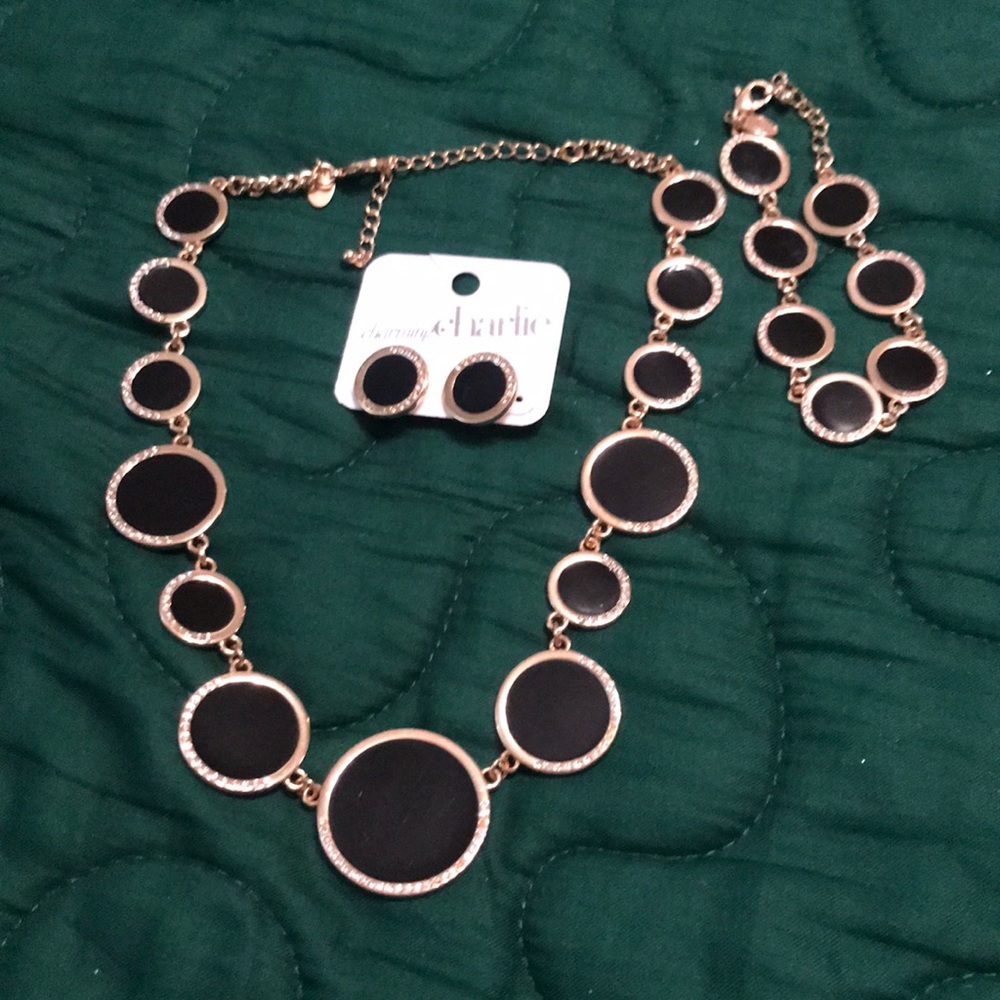 3 PC black & gold set